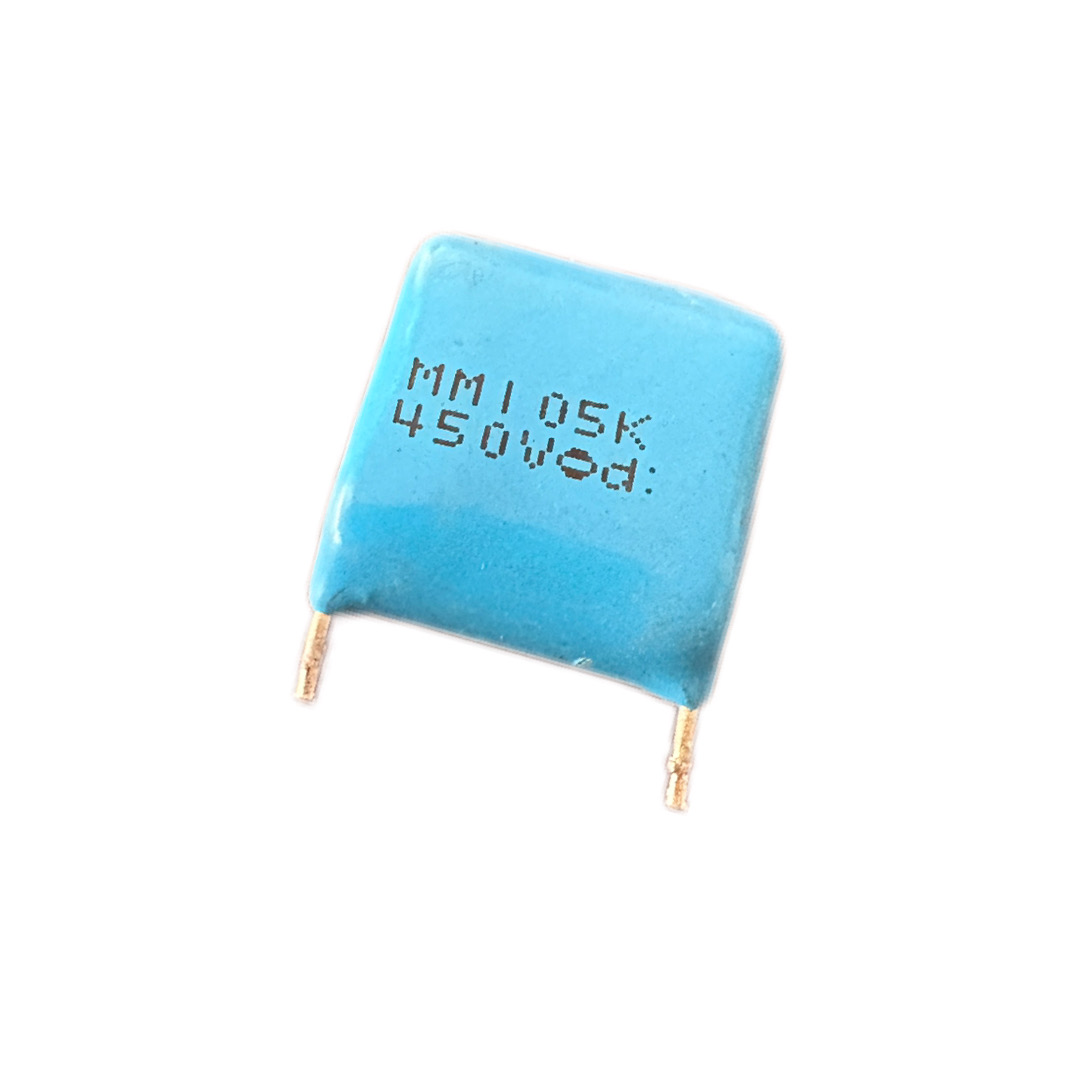 خازن پلی استر 1u/450Vپایه کوتاه-2